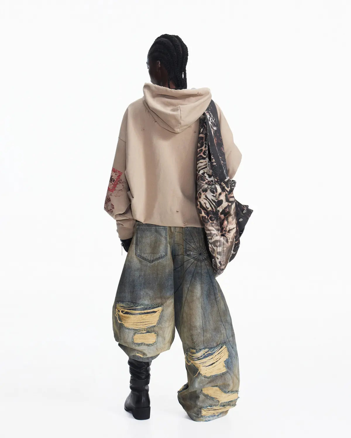 Peoplesense Vintage Drift Print Curved Denim