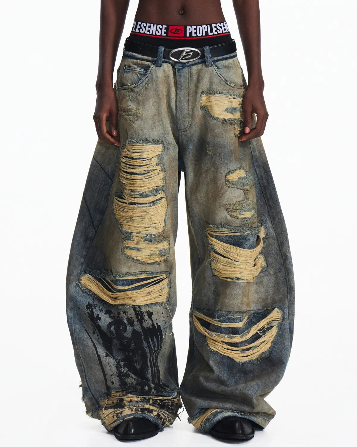 Peoplesense Vintage Drift Print Curved Denim