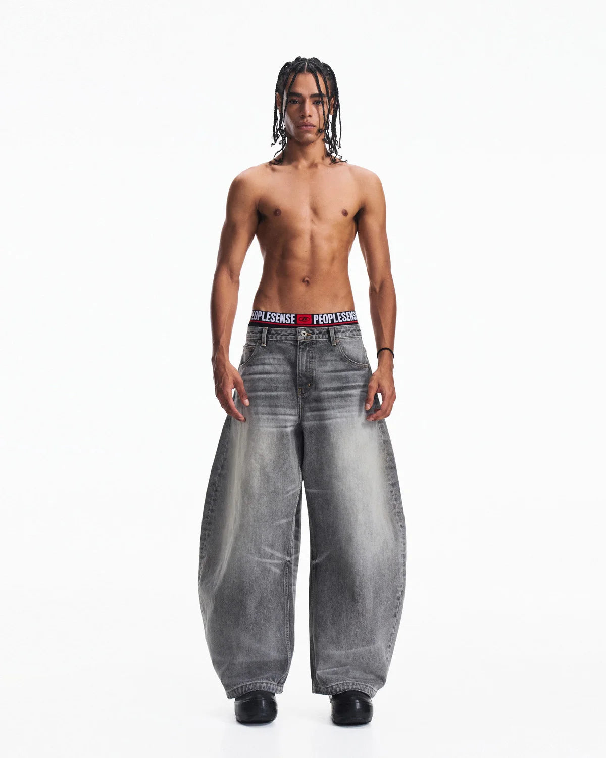 Peoplesense Washed Curved Jeans