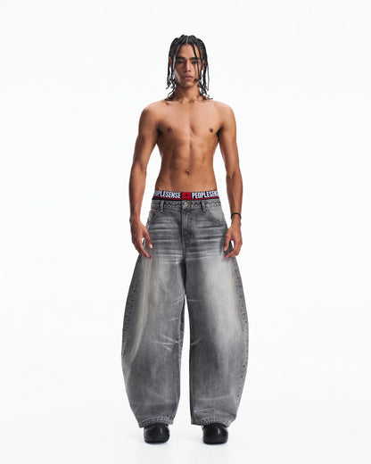 Peoplesense Washed Curved Jeans