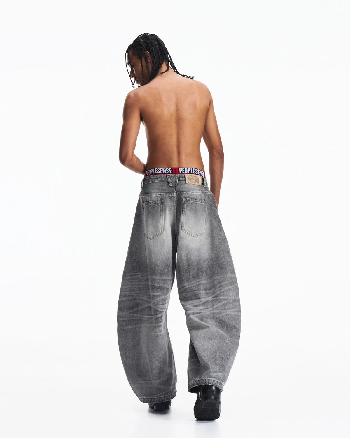Peoplesense Washed Curved Jeans