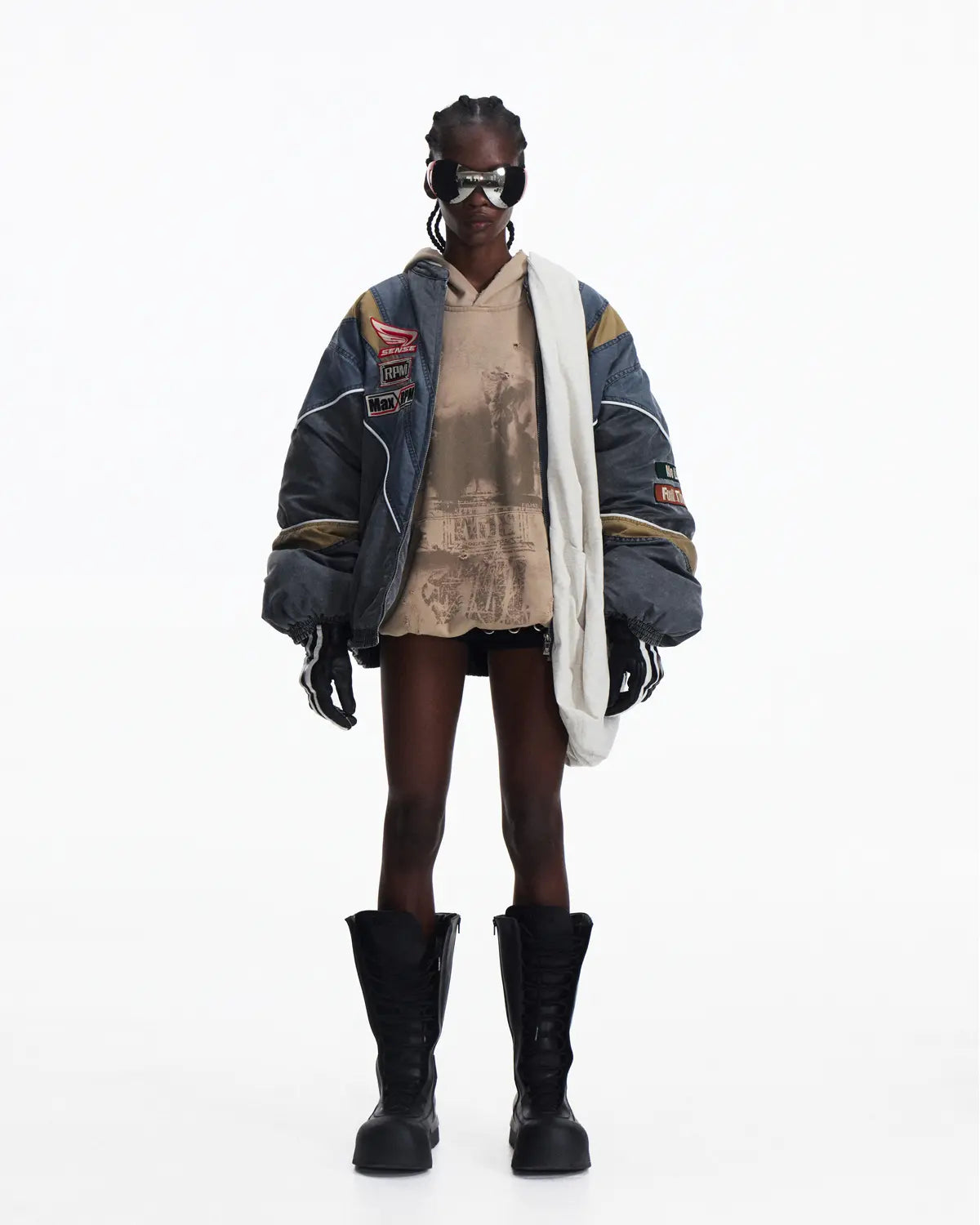 Peoplesense Racing Embellished Embroidered Bomber Jacket