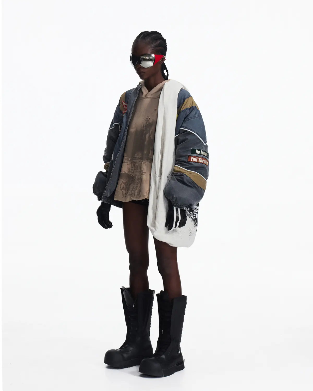 Peoplesense Racing Embellished Embroidered Bomber Jacket