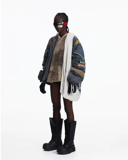 Peoplesense Racing Embellished Embroidered Bomber Jacket