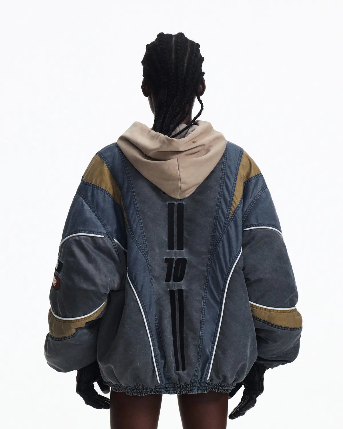 Peoplesense Racing Embellished Embroidered Bomber Jacket