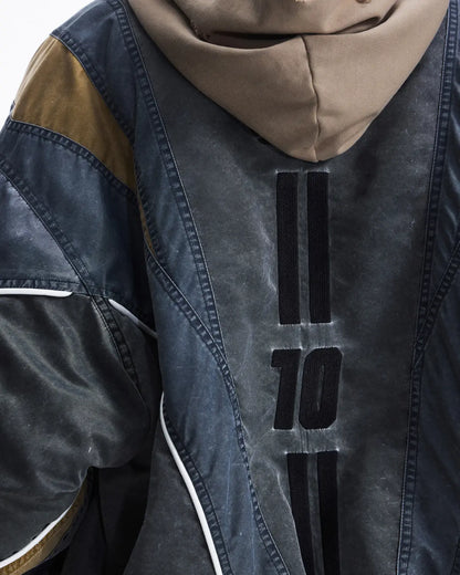 Peoplesense Racing Embellished Embroidered Bomber Jacket