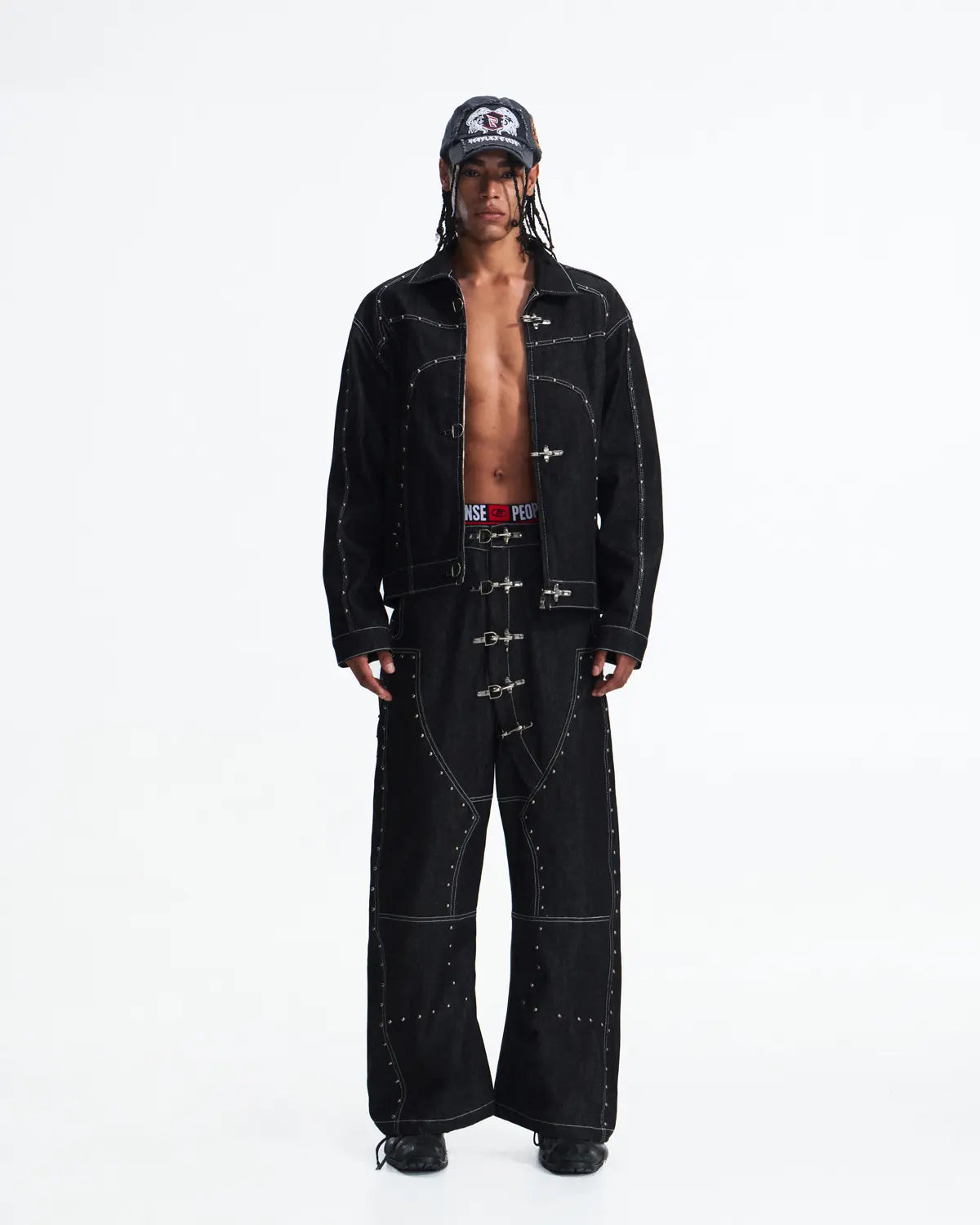 Peoplesense Fireman Clasp Raw Denim Jacket