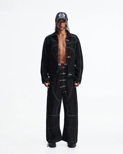 Peoplesense Fireman Clasp Raw Denim Jacket