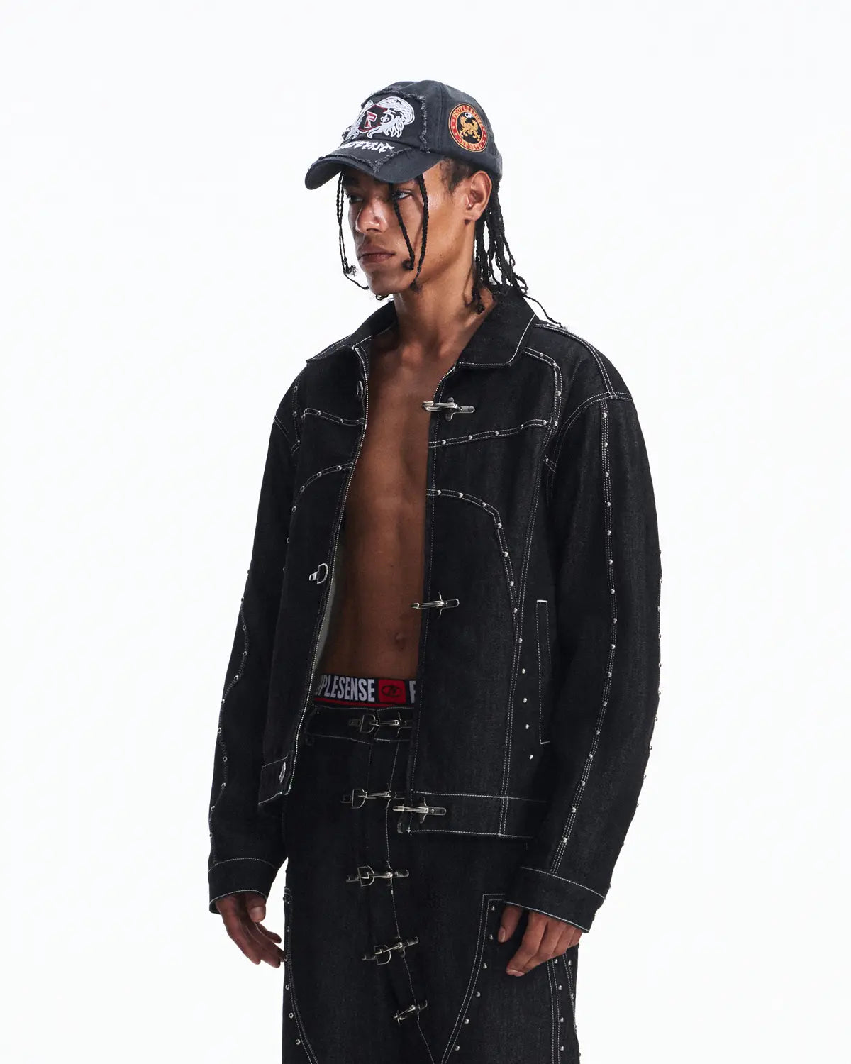 Peoplesense Fireman Clasp Raw Denim Jacket