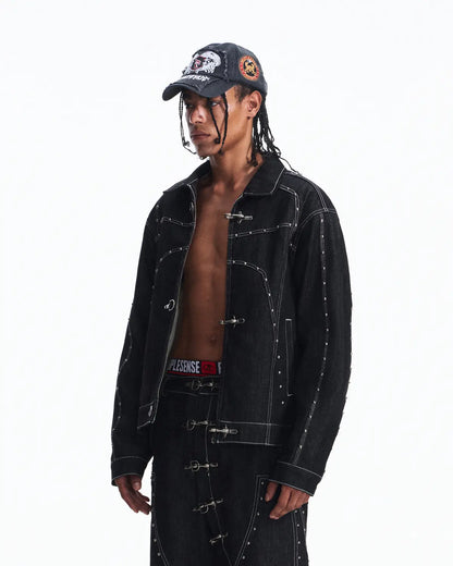 Peoplesense Fireman Clasp Raw Denim Jacket