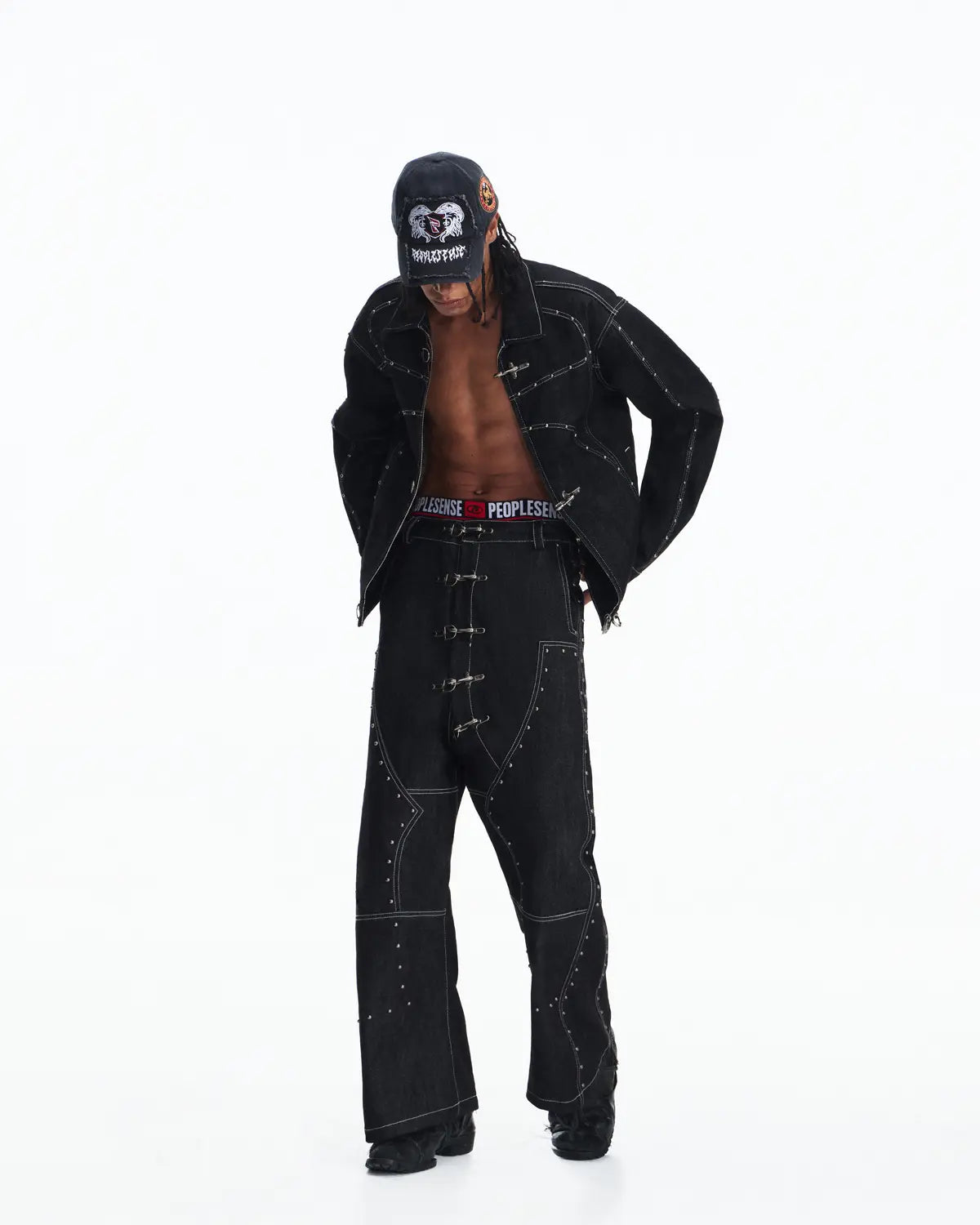 Peoplesense Fireman Clasp Raw Denim Jacket