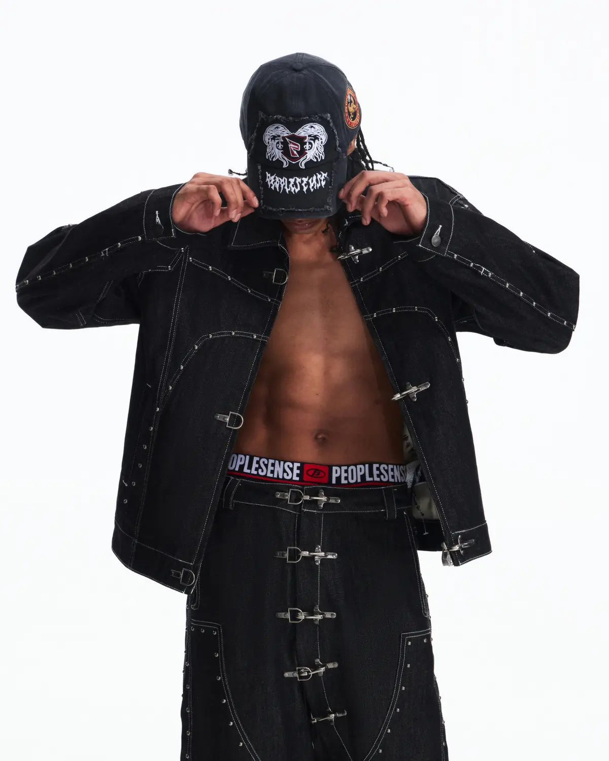 Peoplesense Fireman Clasp Raw Denim Jacket