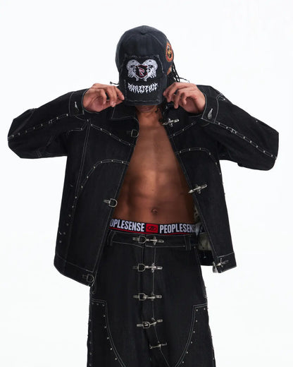 Peoplesense Fireman Clasp Raw Denim Jacket