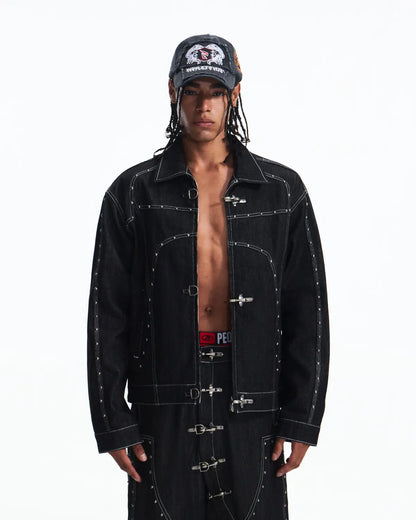 Peoplesense Fireman Clasp Raw Denim Jacket