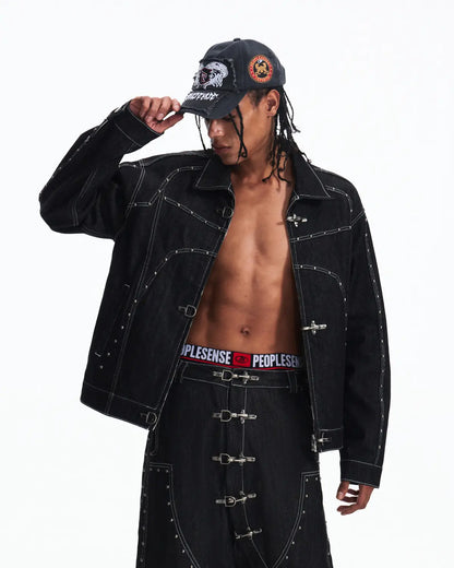 Peoplesense Fireman Clasp Raw Denim Jacket