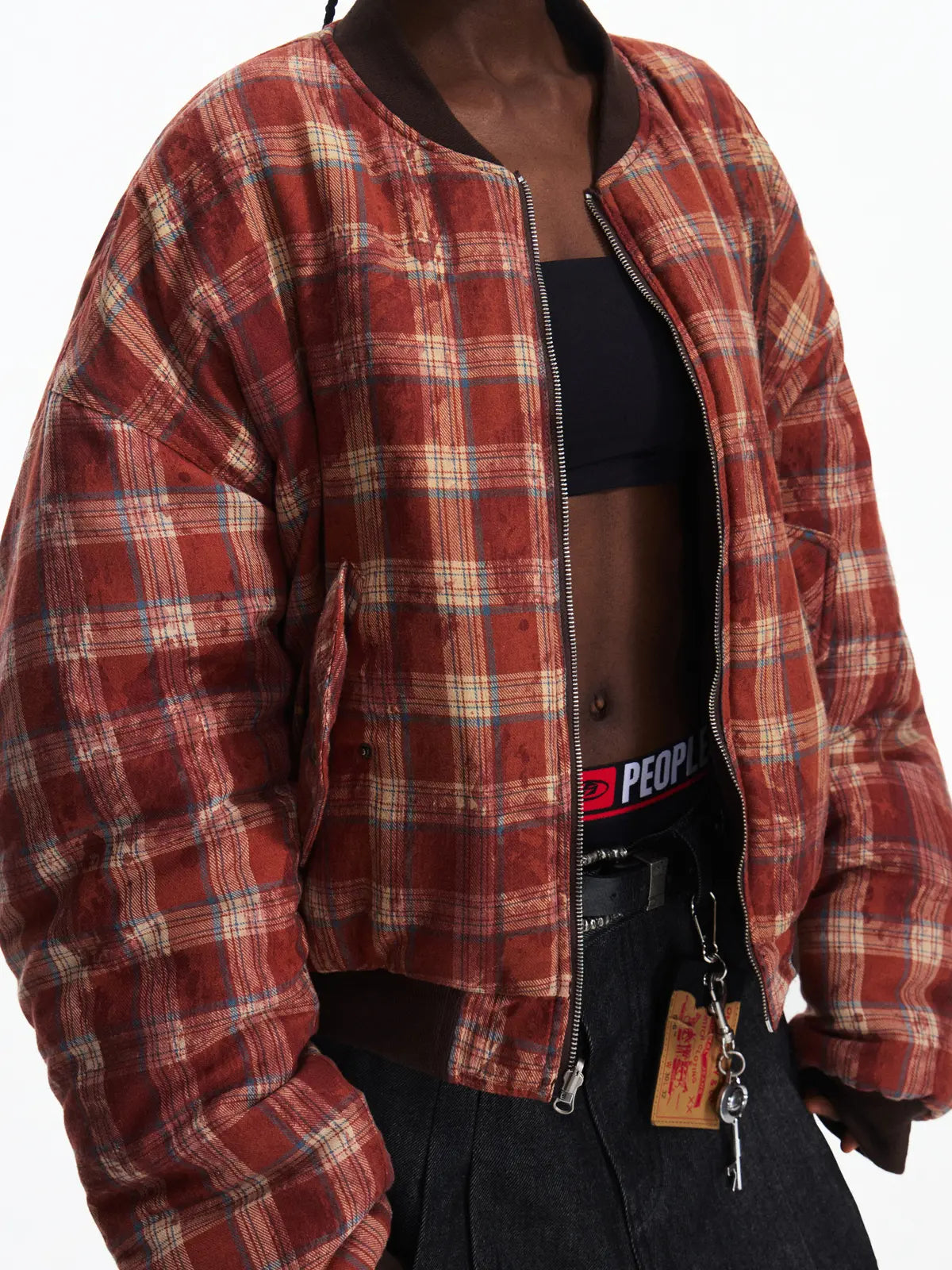 Peoplesense Reversible Crinkled Leather Jacket