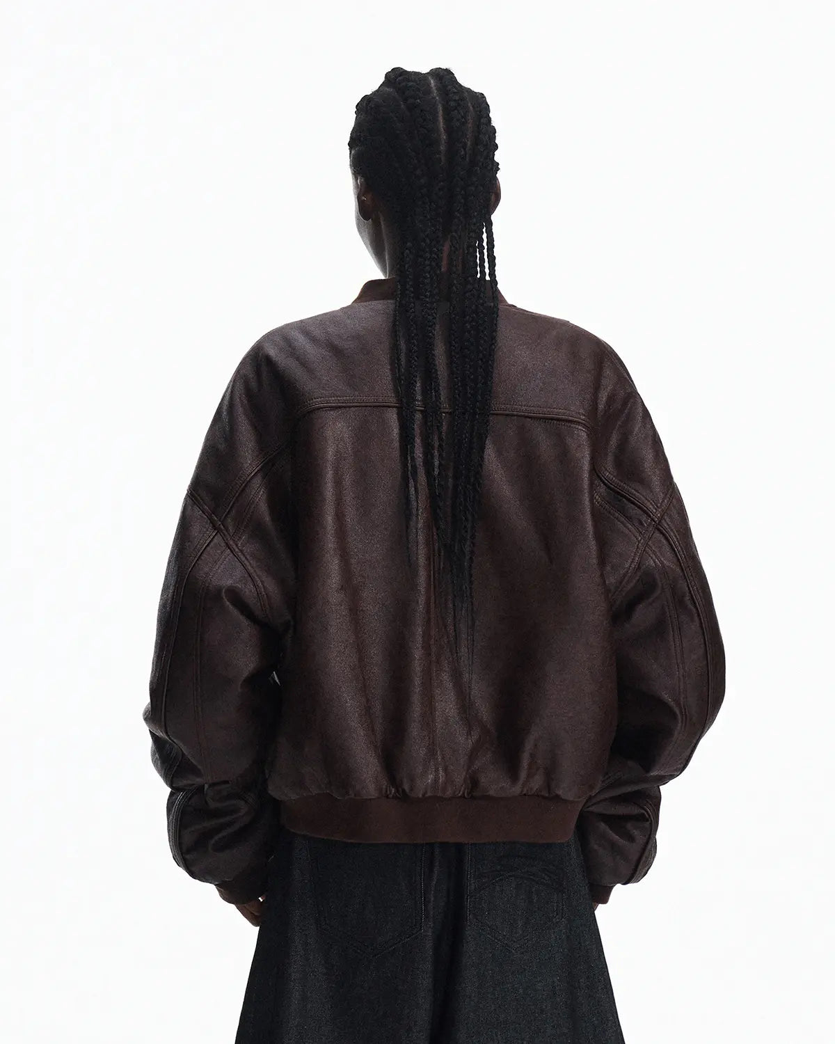 Peoplesense Reversible Crinkled Leather Jacket