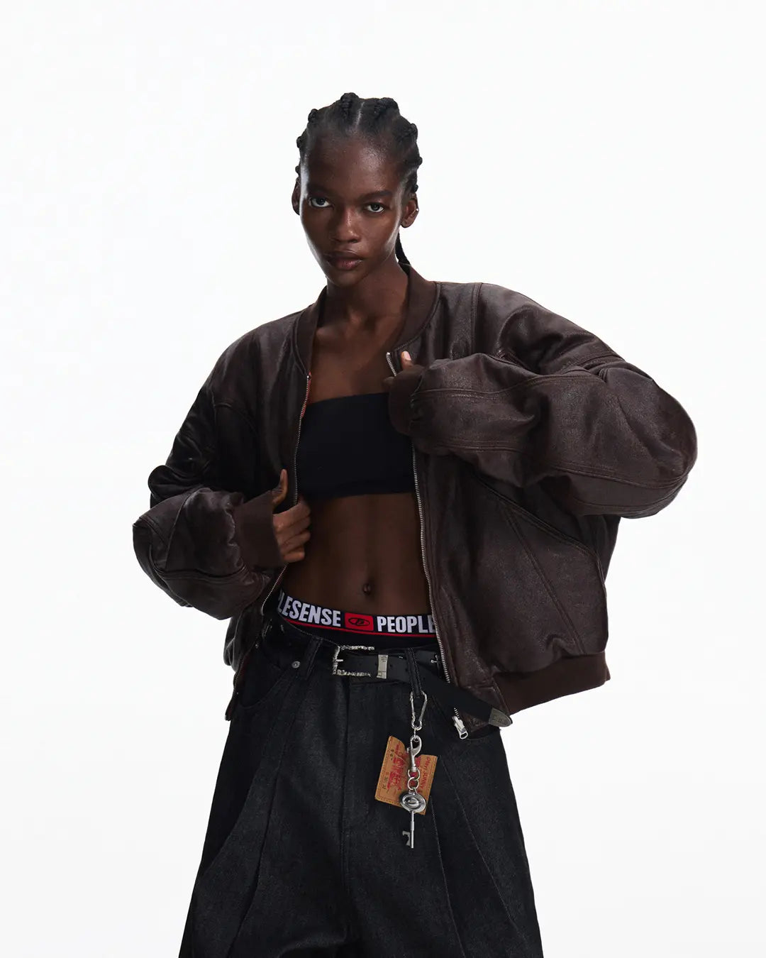 Peoplesense Reversible Crinkled Leather Jacket