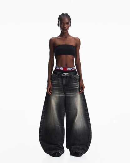 Peoplesense Washed Curved Jeans