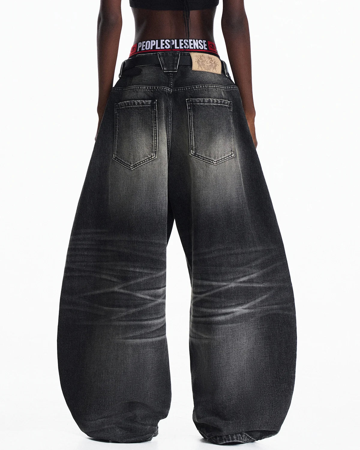 Peoplesense Washed Curved Jeans