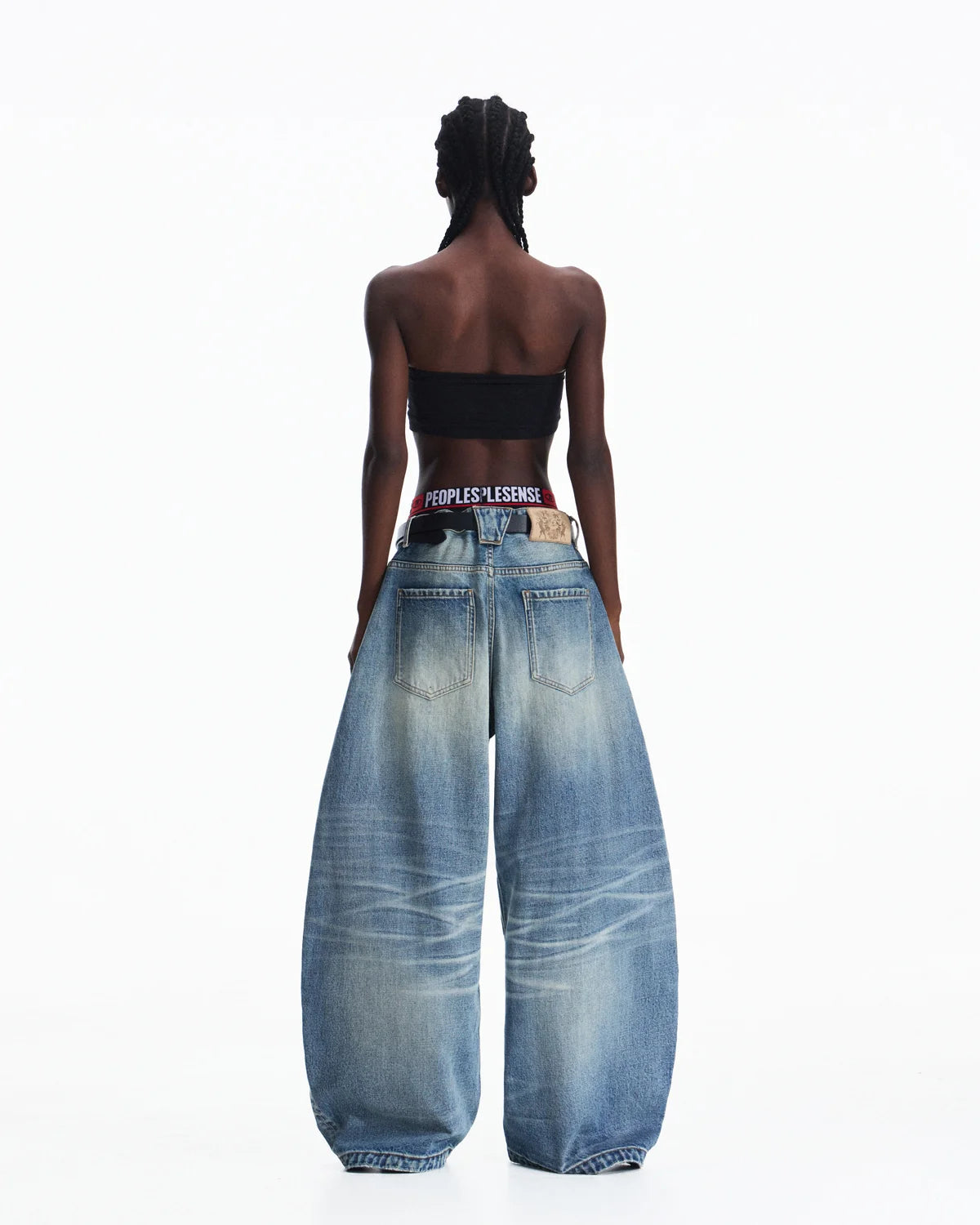 Peoplesense Washed Curved Jeans