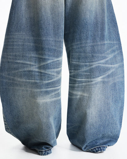 Peoplesense Washed Curved Jeans