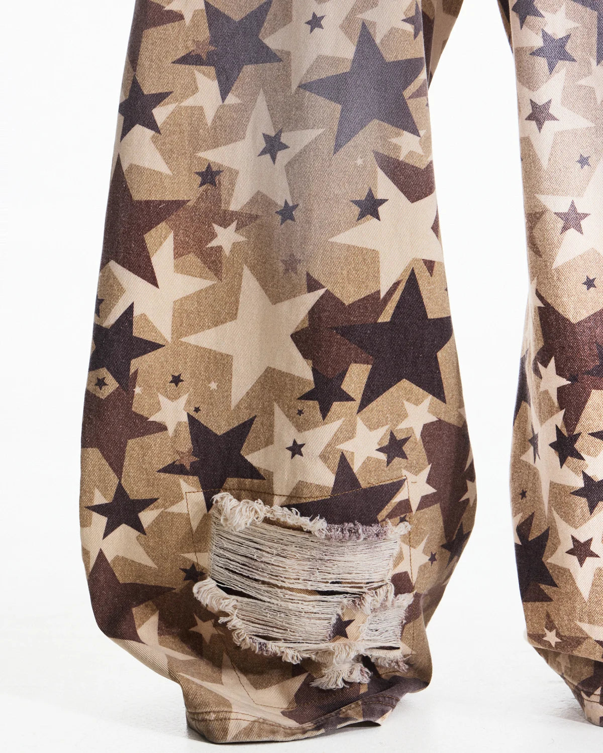 Peoplesense Distressed Star Curved Jeans