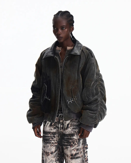 Peoplesense Vintage Corduroy Racer Jacket