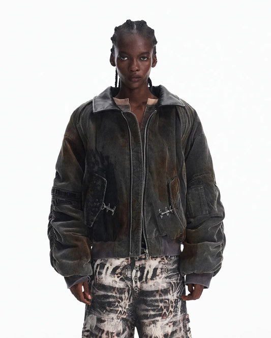 Peoplesense Vintage Corduroy Racer Jacket