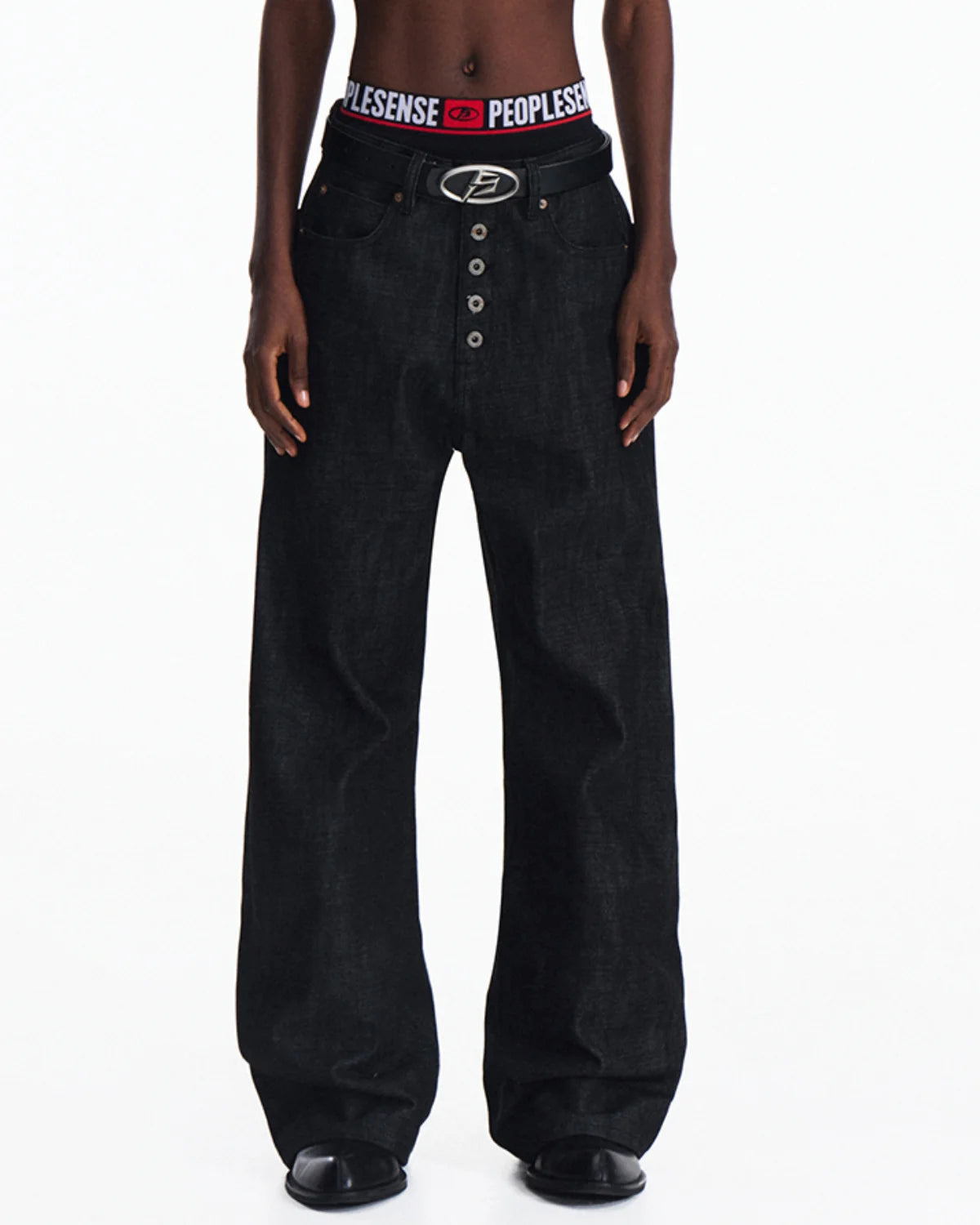 Peoplesense 5-Button Fly Red Selvedge Raw Denim Jeans