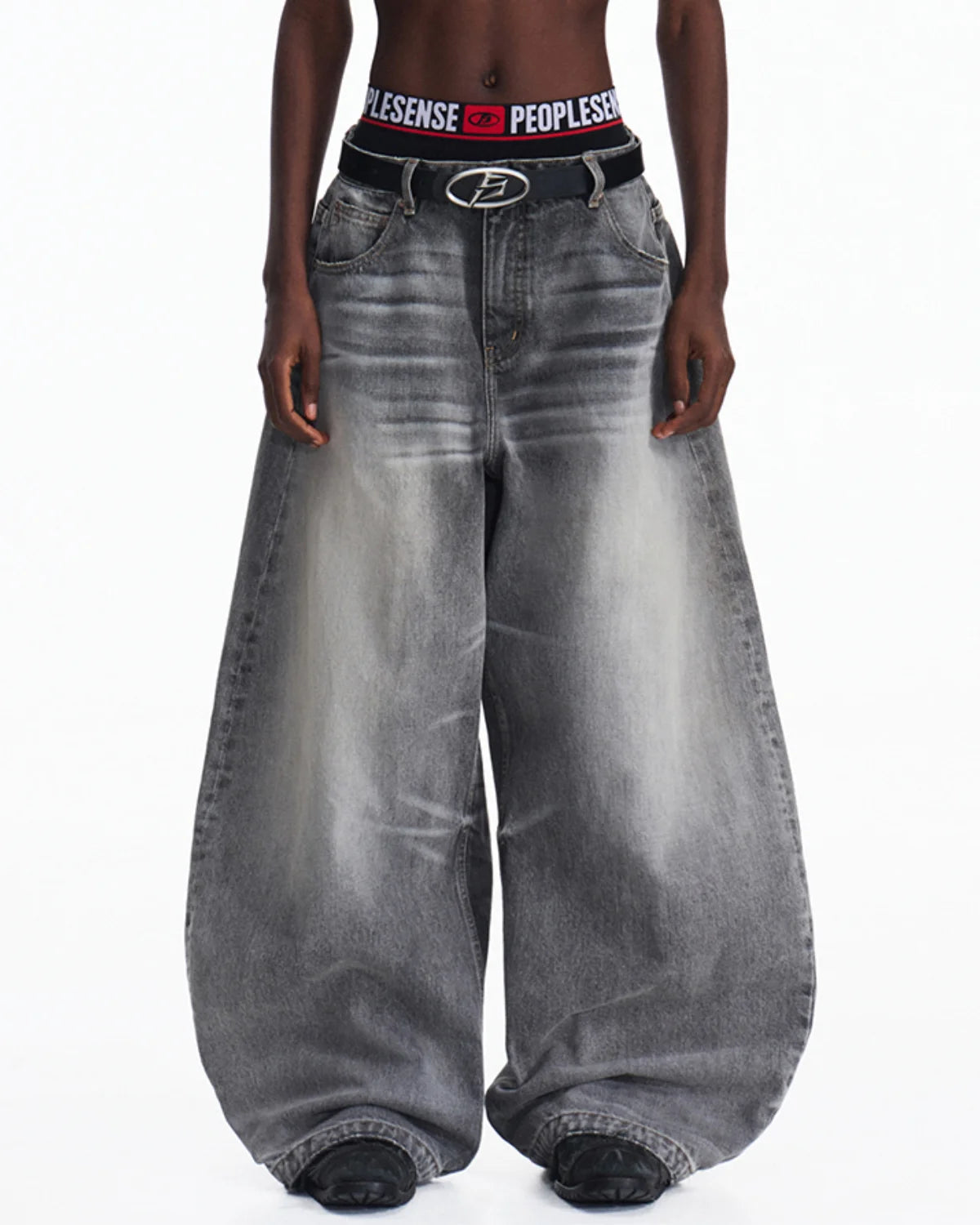 Peoplesense Washed Curved Jeans