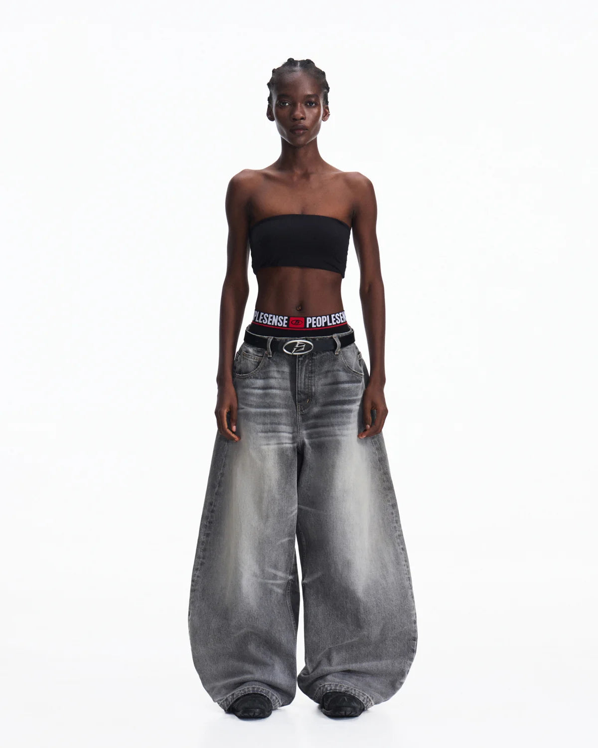 Peoplesense Washed Curved Jeans