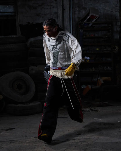 Peoplesense Contrasting Double-Waistband Sweatpants