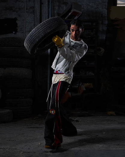 Peoplesense Contrasting Double-Waistband Sweatpants