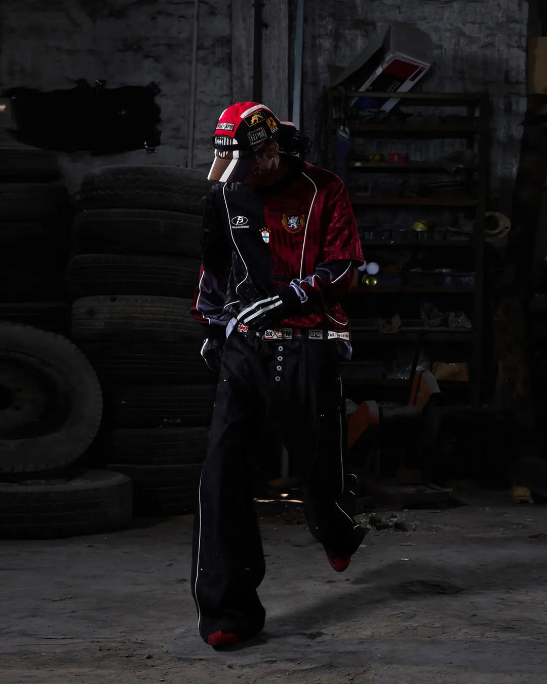 Peoplesense Two-in-One Striped Football Long Sleeve Tee