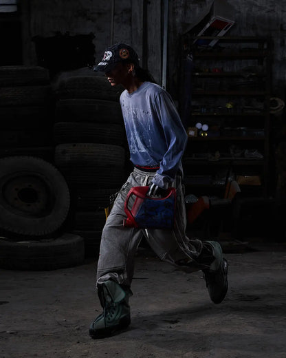 Peoplesense Contrasting Double-Waistband Sweatpants