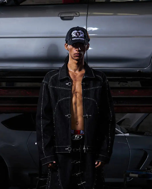 Peoplesense Fireman Clasp Raw Denim Jacket