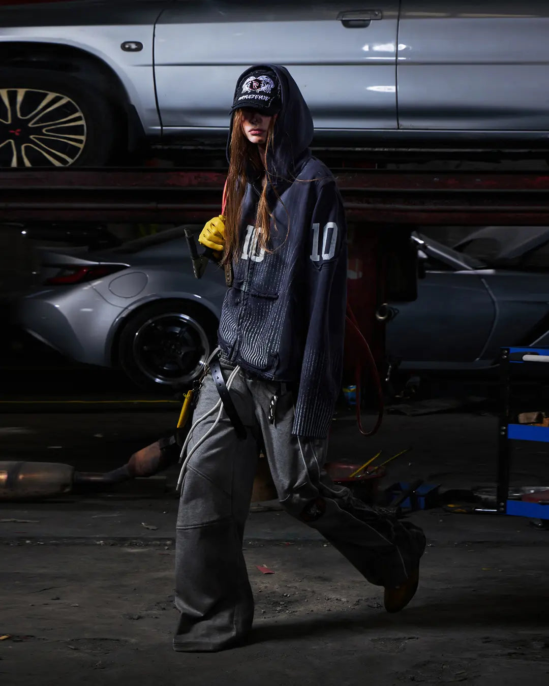 Peoplesense Contrasting Double-Waistband Sweatpants