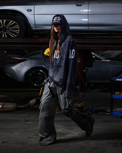 Peoplesense Contrasting Double-Waistband Sweatpants