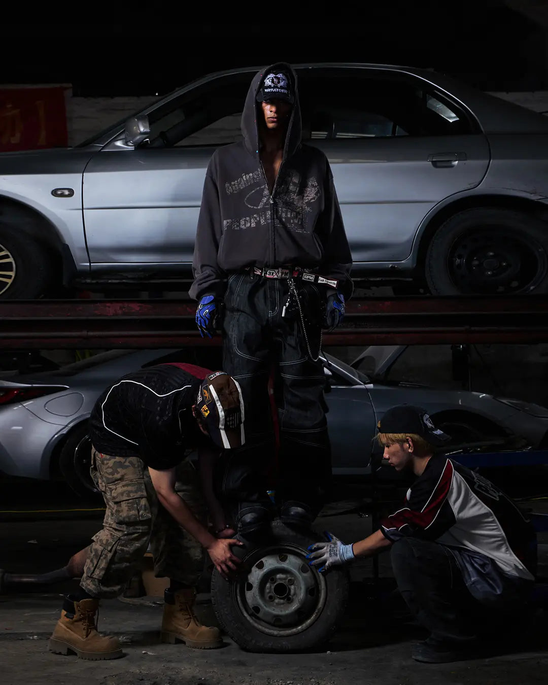 Peoplesense Curved Black Raw Denim Jeans