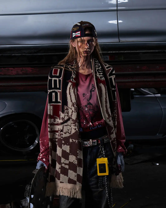 Peoplesense Racing Checkered Scarf