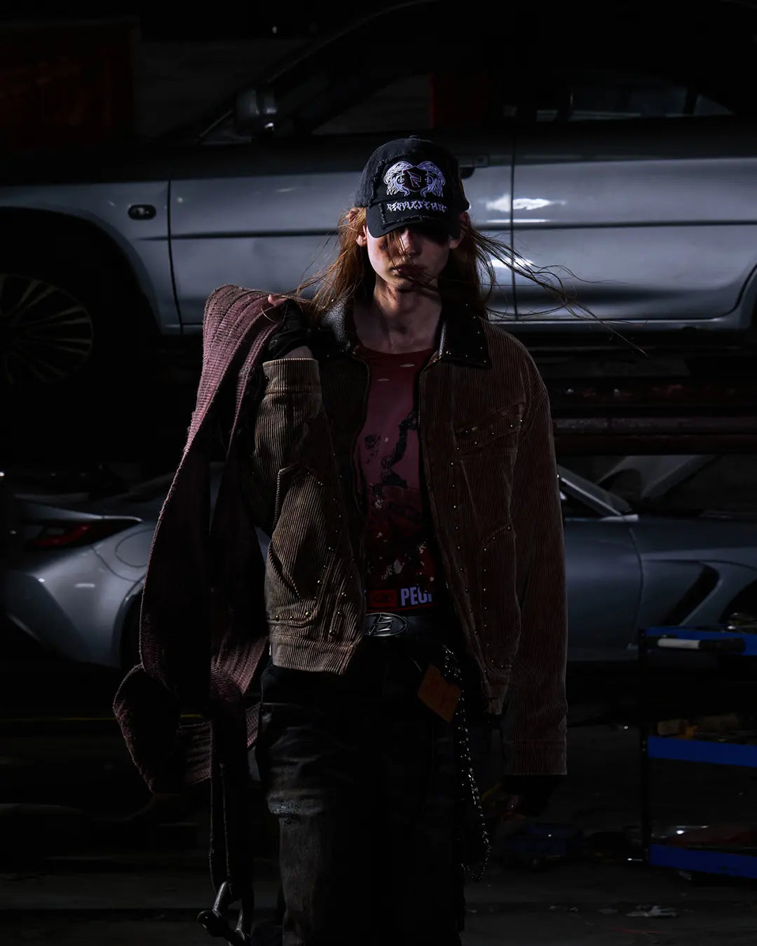 Peoplesense Gothic Cap Featuring Raised Embroidery