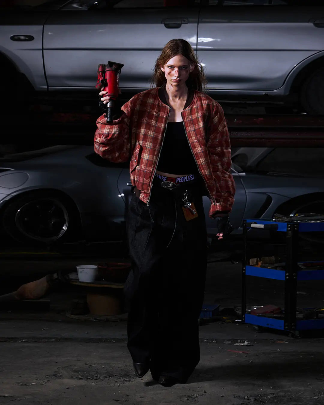 Peoplesense Reversible Crinkled Leather Jacket