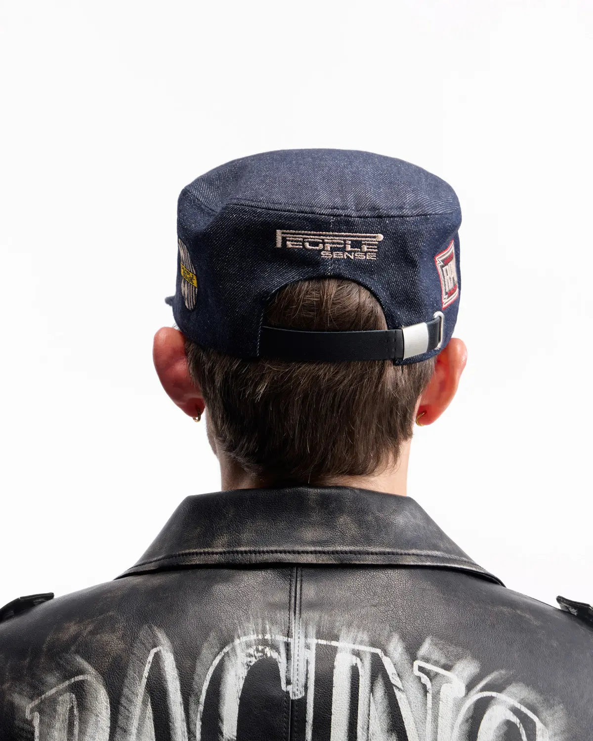 Peoplesense Vintage Raw Denim Flat-Top Cap