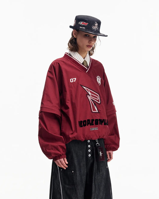 Peoplesense Embroidered Oversized Sweatshirt