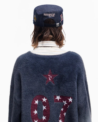 Peoplesense Vintage Raw Denim Flat-Top Cap