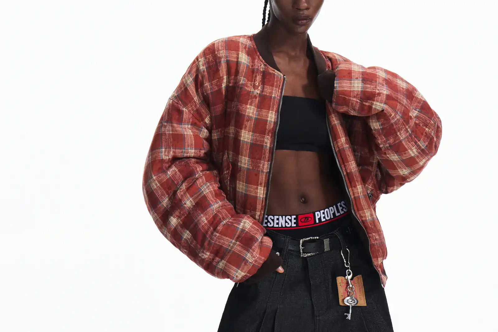 Peoplesense Reversible Crinkled Leather Jacket