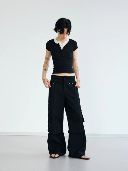 Peoplesense Double Belted Vintage Cargo Pants