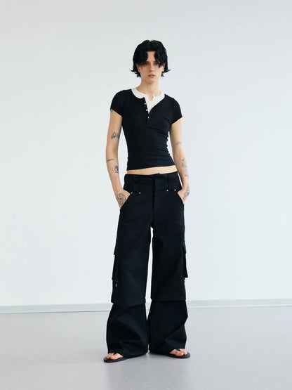 Peoplesense Double Belted Vintage Cargo Pants