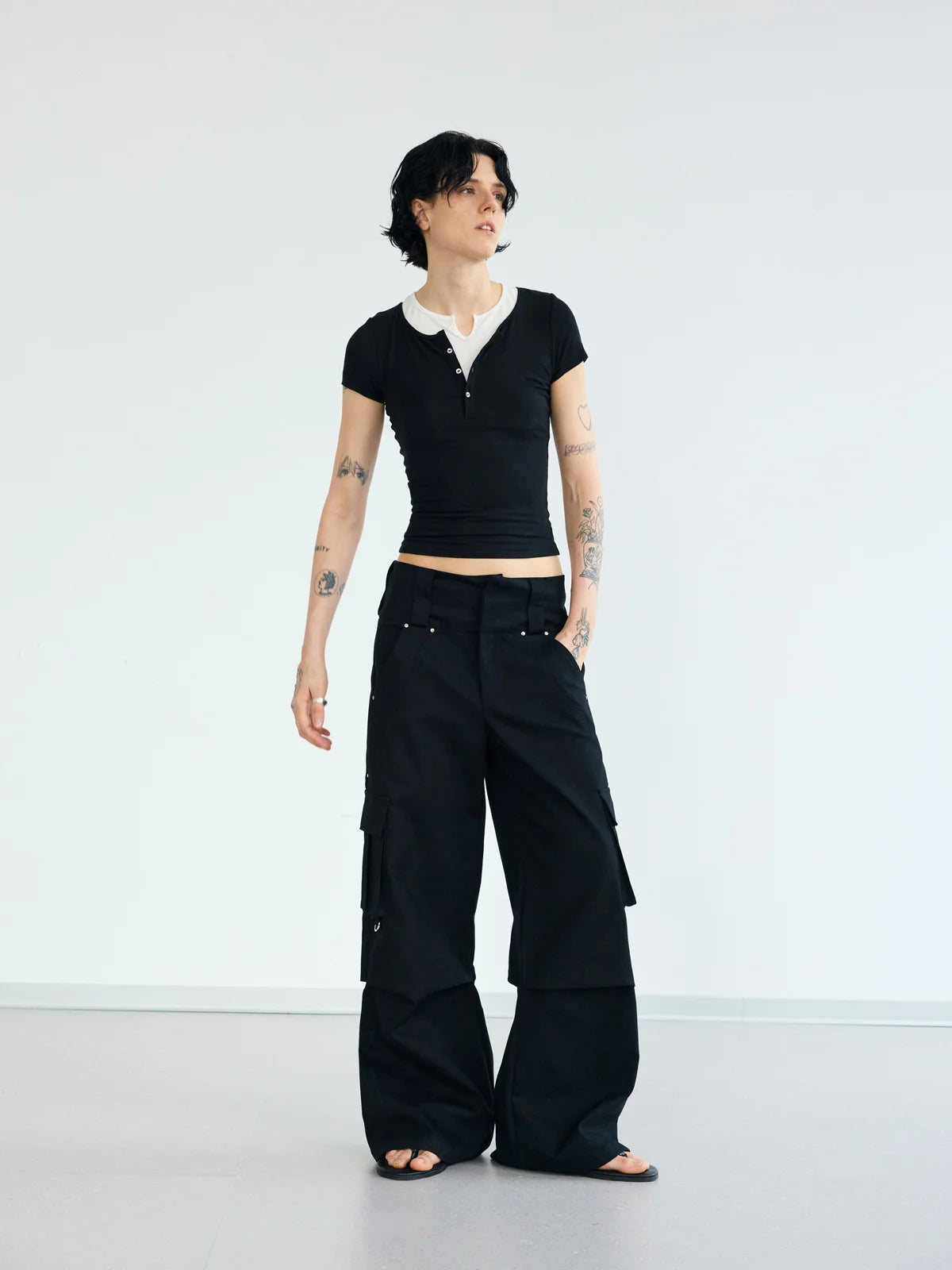 Peoplesense Double Belted Vintage Cargo Pants